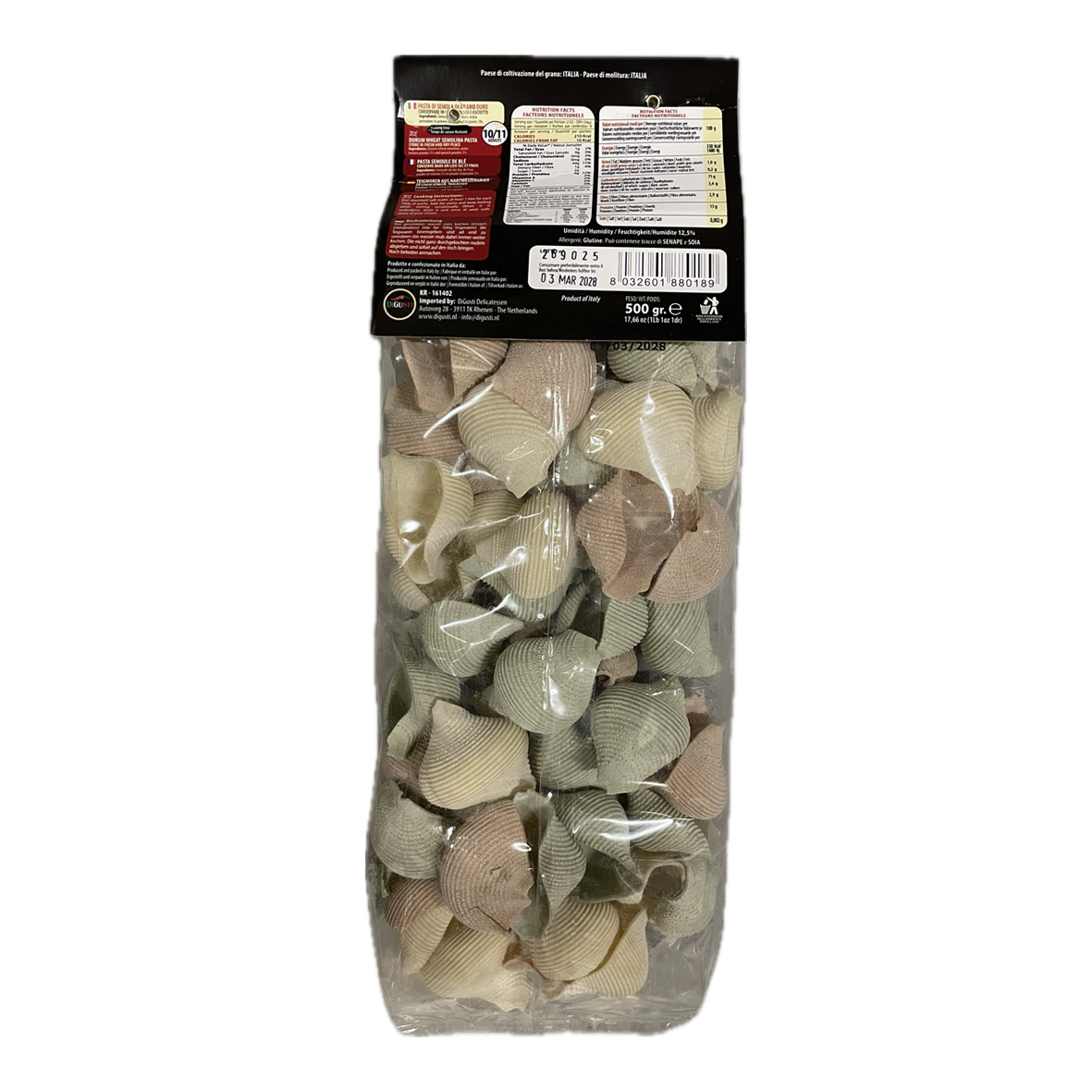 Conchiglioni (trafilati al bronzo) 500g TriColore - Image 2